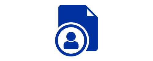 Blue icon of the MyAccount Policy Management Center