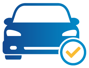 Blue and yellow icon for Premier Choice Auto coverage