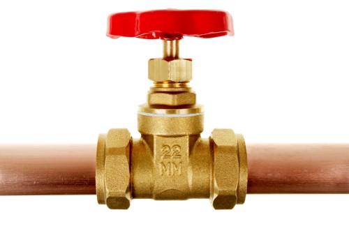 Photo of a gate valve