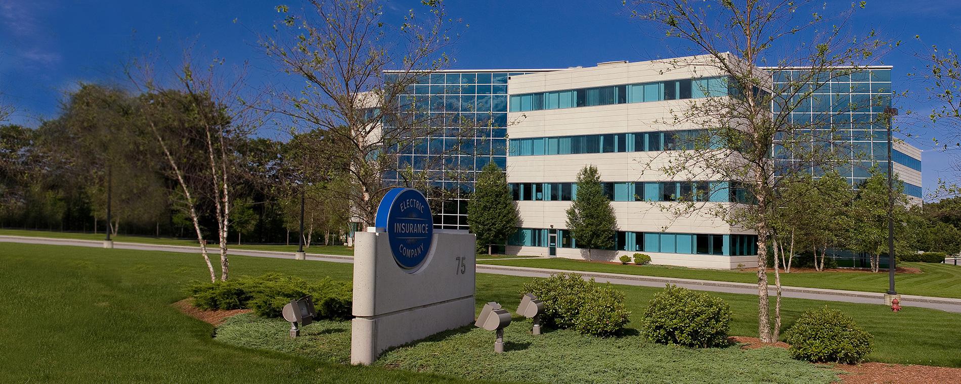 A view of our home office building in Massachusetts