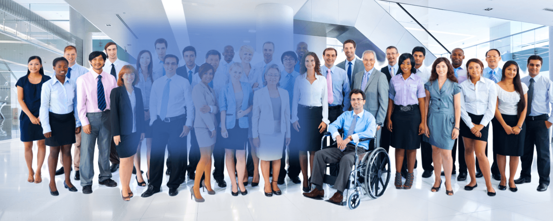 Photo of a diverse group of employees